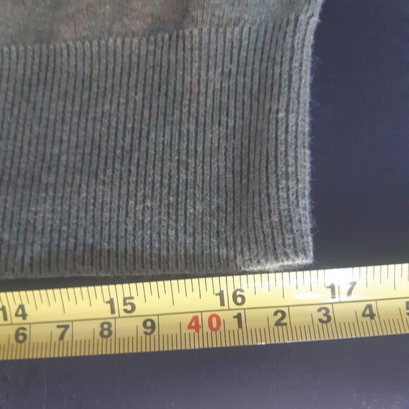 Polo Ralph Lauren SZ M Pima Cotton Sage Green Men's V-Neck Sweater | Blue Label - Picture 8 of 9